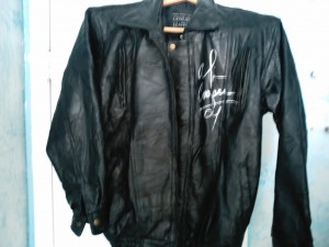 Alice Cooper autographed leather jacket